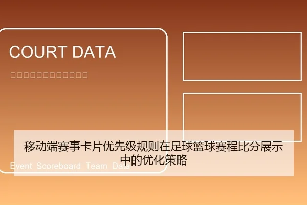 移动端赛事卡片优先级规则在足球篮球赛程比分展示中的优化策略